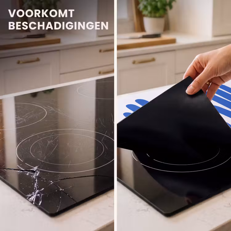 Inductie beschermer - Handen - Twee - Ogen - Blauw — 1