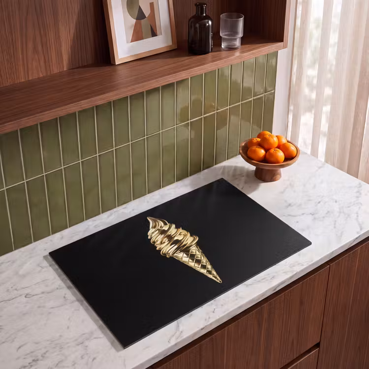 Inductie beschermer - Ijs - Goud - Zwart - Eten — 4