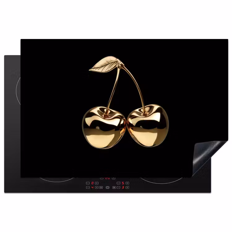 Inductie beschermer - Kersen - Zwart - Goud - Chrome — 1