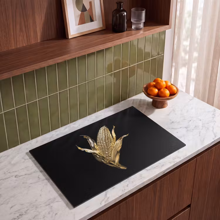 Inductie beschermer - Mais - Eten - Goud - Zwart — 4