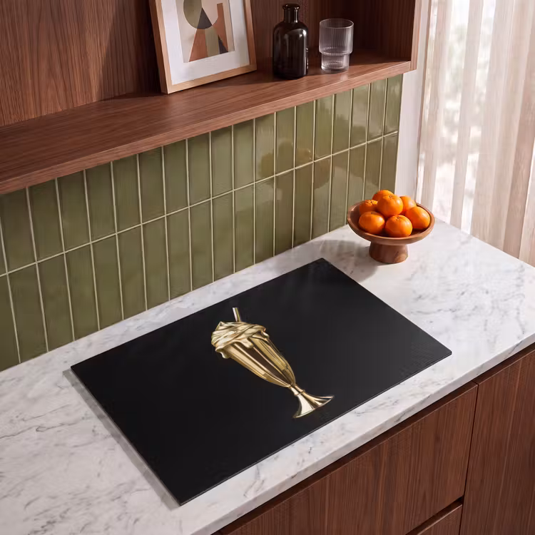 Inductie beschermer - Milkshake - Goud - Drinken - Zwart — 4