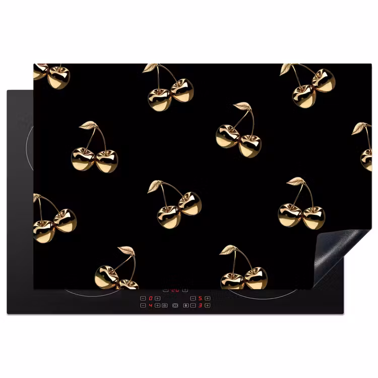 Inductie beschermer - Patroon - Kersen - Goud - Chrome — 2