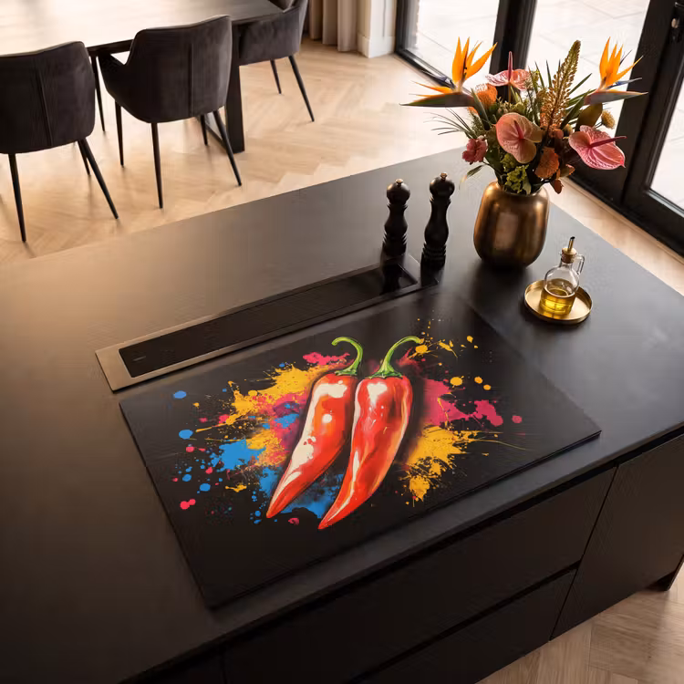 Inductie beschermer - Peper - Graffiti - Verf - Abstract - Modern - Kleurrijk — 3