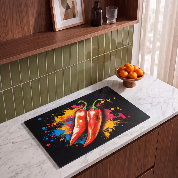 Inductie beschermer - Peper - Graffiti - Verf - Abstract - Modern - Kleurrijk — 4