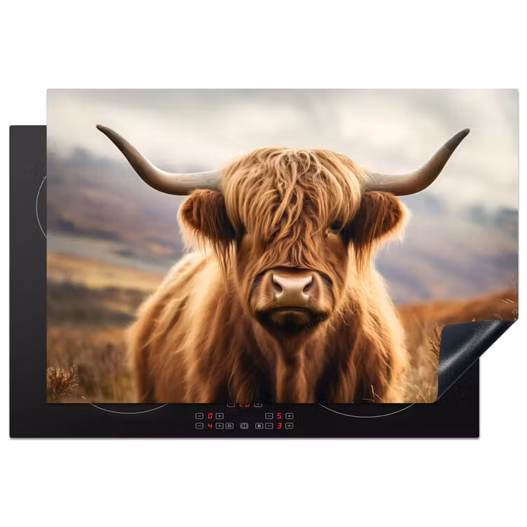 Inductie beschermer - Schotse hooglander - Landschap - Dier — 2