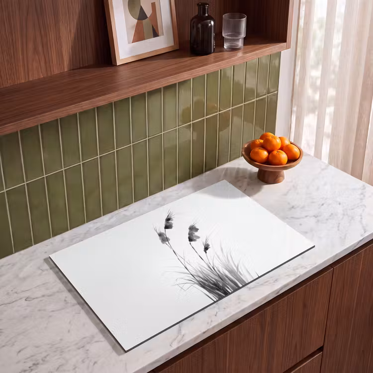 Inductie beschermer - Minimalistisch - Stelen - Wit — 4