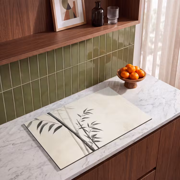 Inductie beschermer - Japandi - Bamboe - Beige — 4