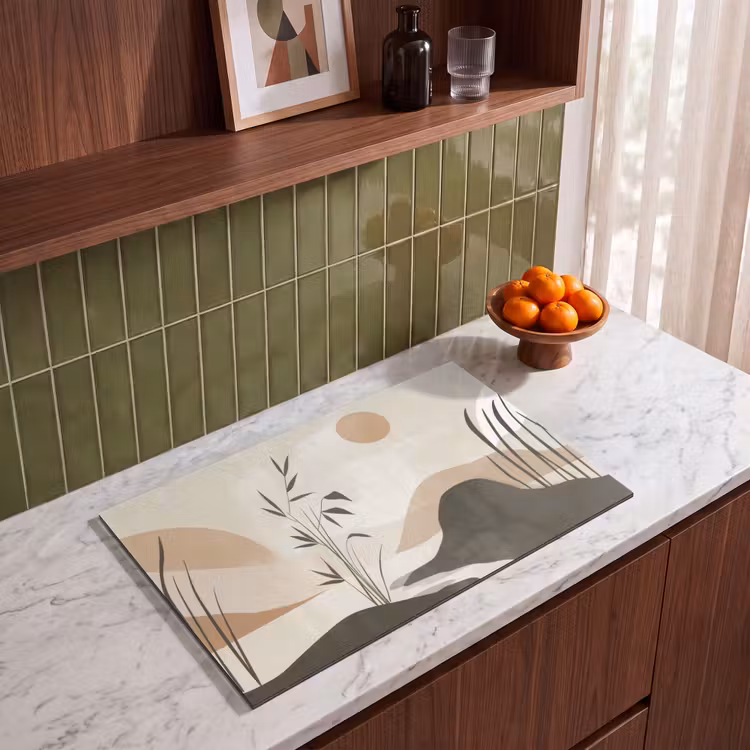 Inductie beschermer - Japandi - Landschap - Beige — 4
