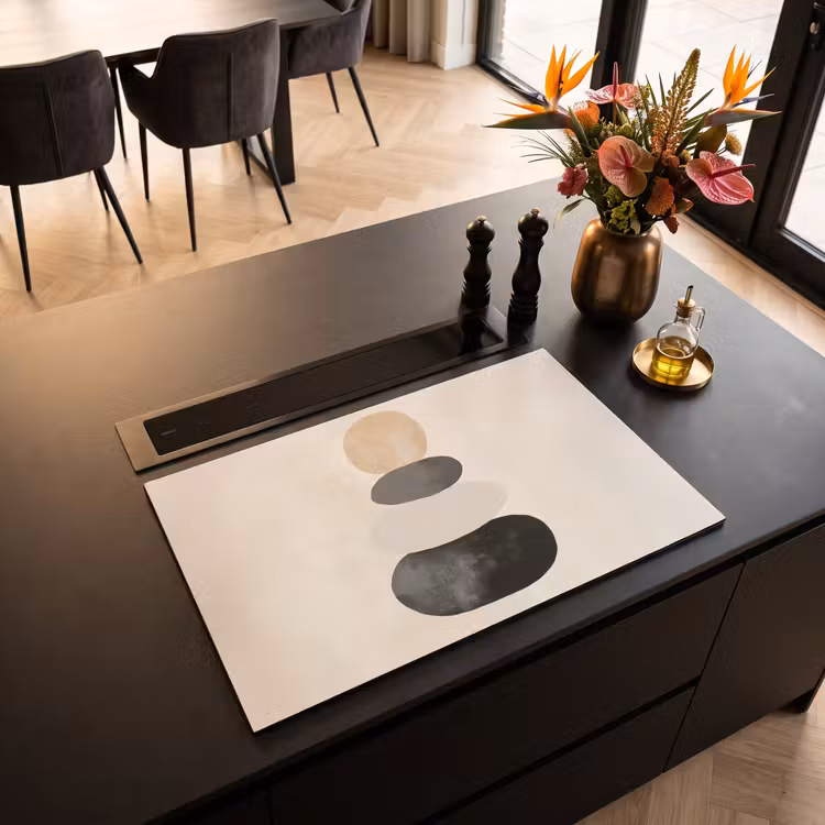 Inductie beschermer - Japandi - Wabi sabi - Beige — 3