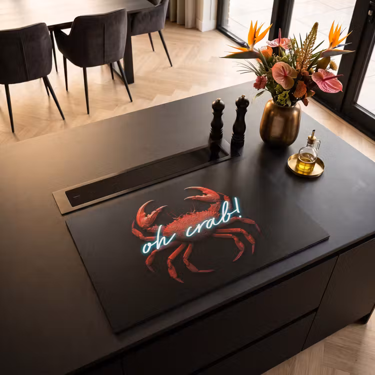Inductie beschermer - Krab - Rood - Neon - Quote — 3