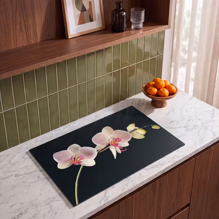 Inductie beschermer - Getekende Schoonheid van Orchideeën — 4
