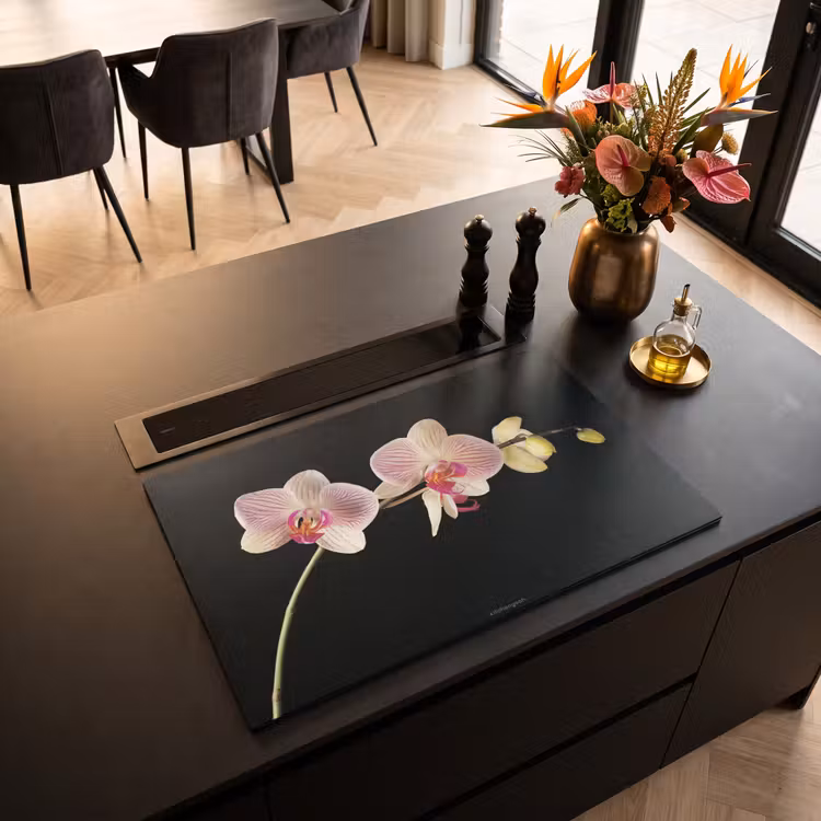 Inductie beschermer - Orchidee - Roze - Bloemen — 3