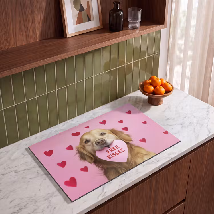 Inductie beschermer - Hond - Kiss- Valentijn - Hartjes — 4
