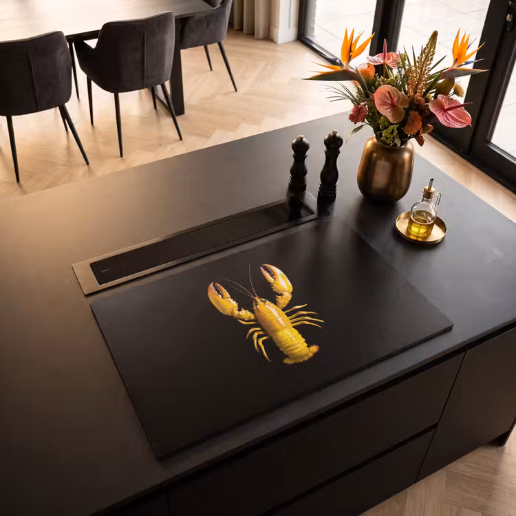 Inductie beschermer - Kreeft - Geel - Stippen - Effen — 3