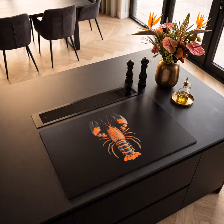 Inductie beschermer - Kreeft - Oranje - Zwart - Modern — 3