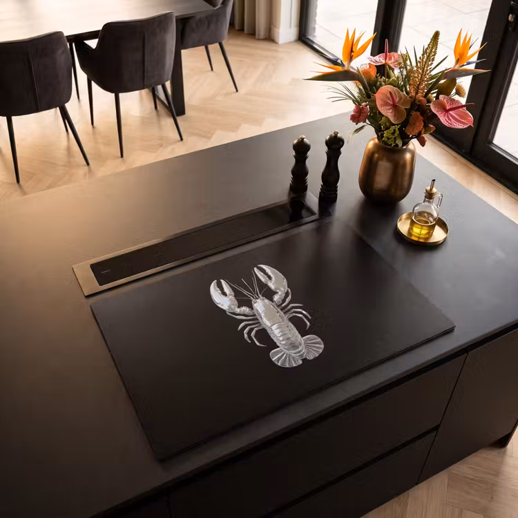 Inductie beschermer - Kreeft - Zilver - Metallic - Luxe — 3