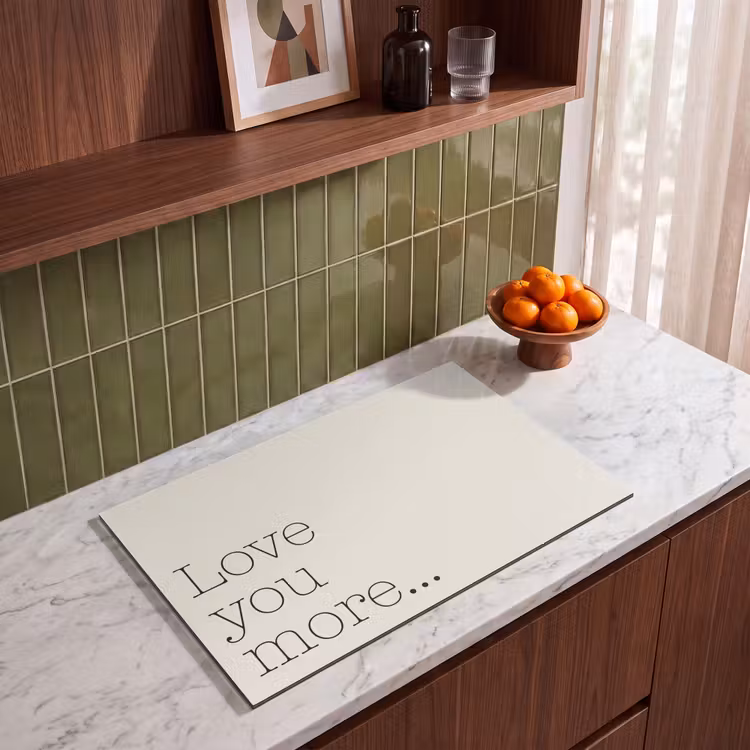 Inductie beschermer - Minimalistisch - Love - Beige — 4