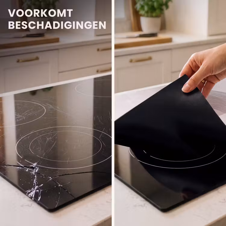 Inductie beschermer - Minimalistisch - Cirkel - Lichtgrijs — 2