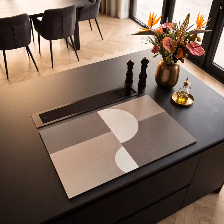 Inductie beschermer - Raster - Halve cirkels - Contrast — 3