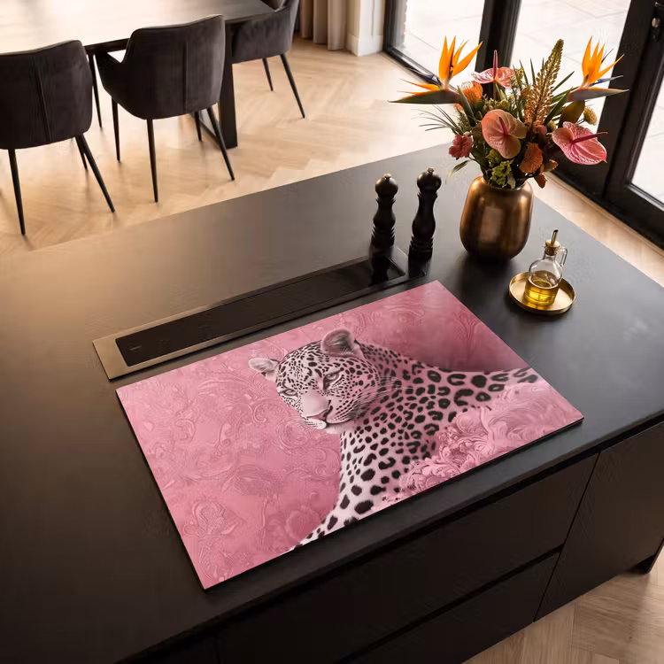 Inductie beschermer - Panter - Luxe - Roze — 3