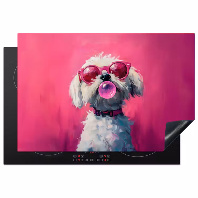 Inductie beschermer - Pink - Hond - Bubbel — 1