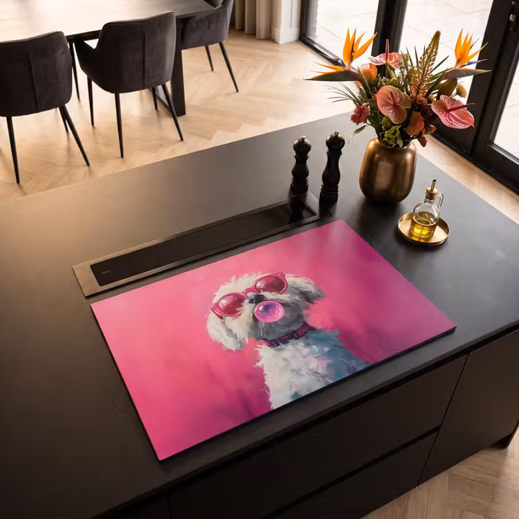Inductie beschermer - Pink - Hond - Bubbel — 3