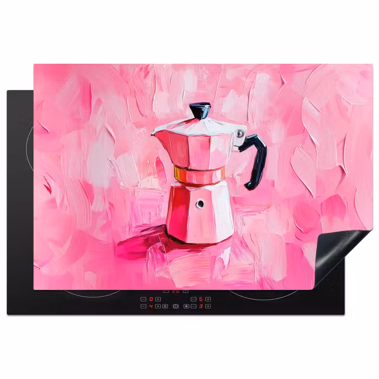 Inductie beschermer - Roze - Verf - Coffee — 1