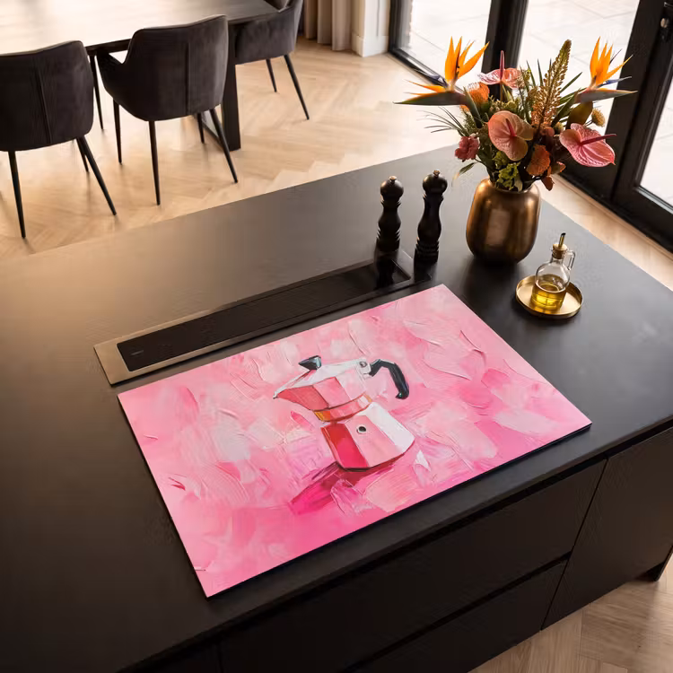 Inductie beschermer - Roze - Verf - Coffee — 3