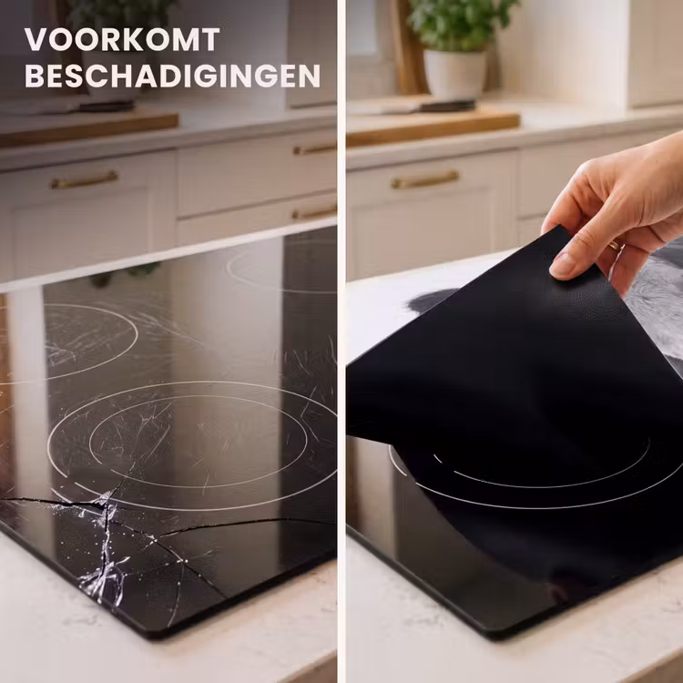 Inductie beschermer - Koeien - Zwart - Wit — 2