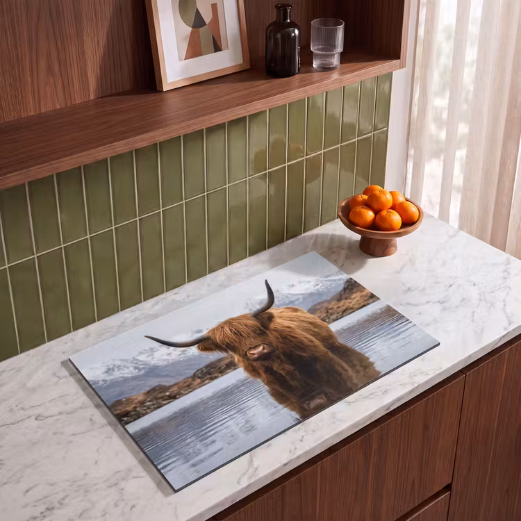 Inductie beschermer - Schotse hooglander - Bruin - Water — 4