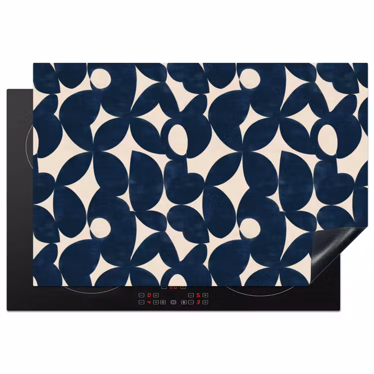 Inductie beschermer - Modern - Geometrisch - Blauw — 2