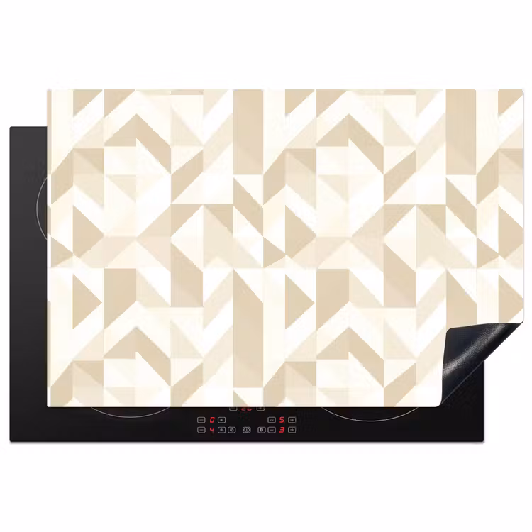 Inductie beschermer - Modern - Abstract - Beige — 1