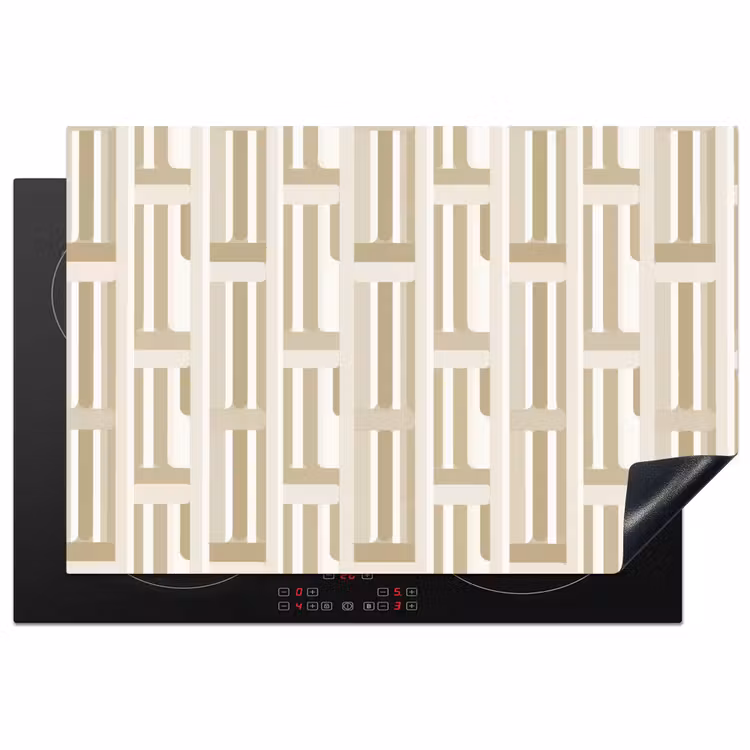 Inductie beschermer - Modern - Geometrisch - Beige — 2