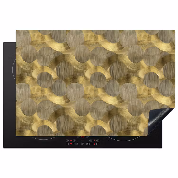 Inductie beschermer - Modern - Geometrisch - Goud — 1