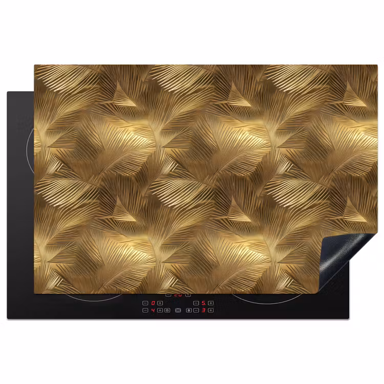 Inductie beschermer - Palm - Waaier - Goud — 2