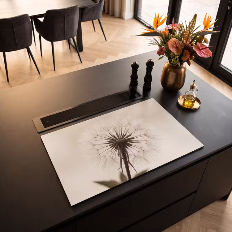 Inductie beschermer - Paardenbloem - Minimalistisch - Wit — 3