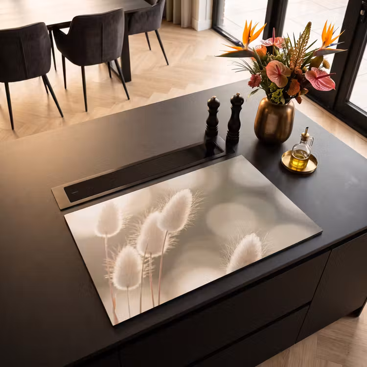Inductie beschermer - Hazestaartgras - Wit - Zonlicht — 3