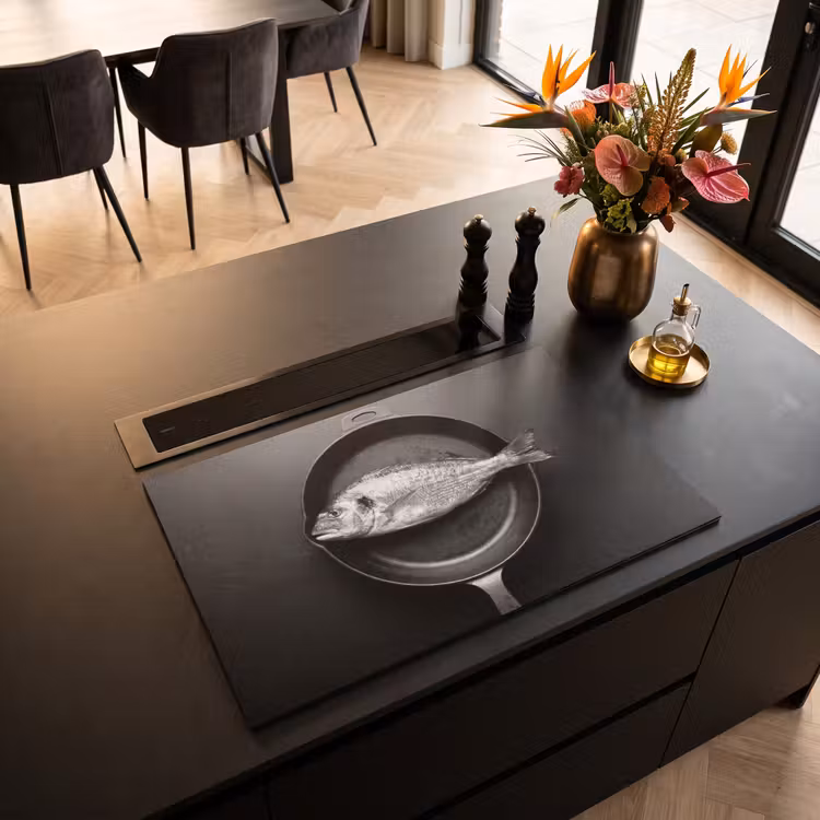 Inductie beschermer - Pan - Vis - Zwart - Wit — 3