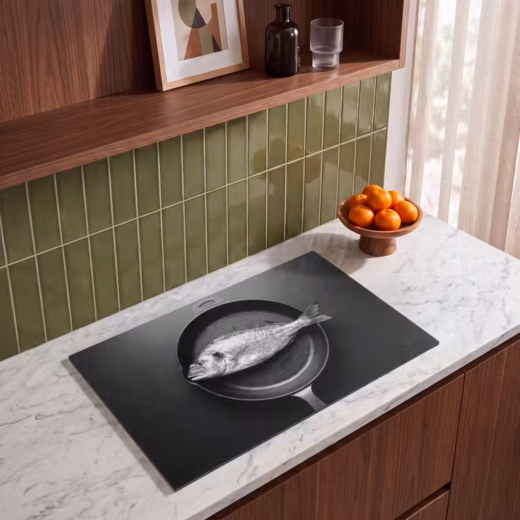 Inductie beschermer - Pan - Vis - Zwart - Wit — 4