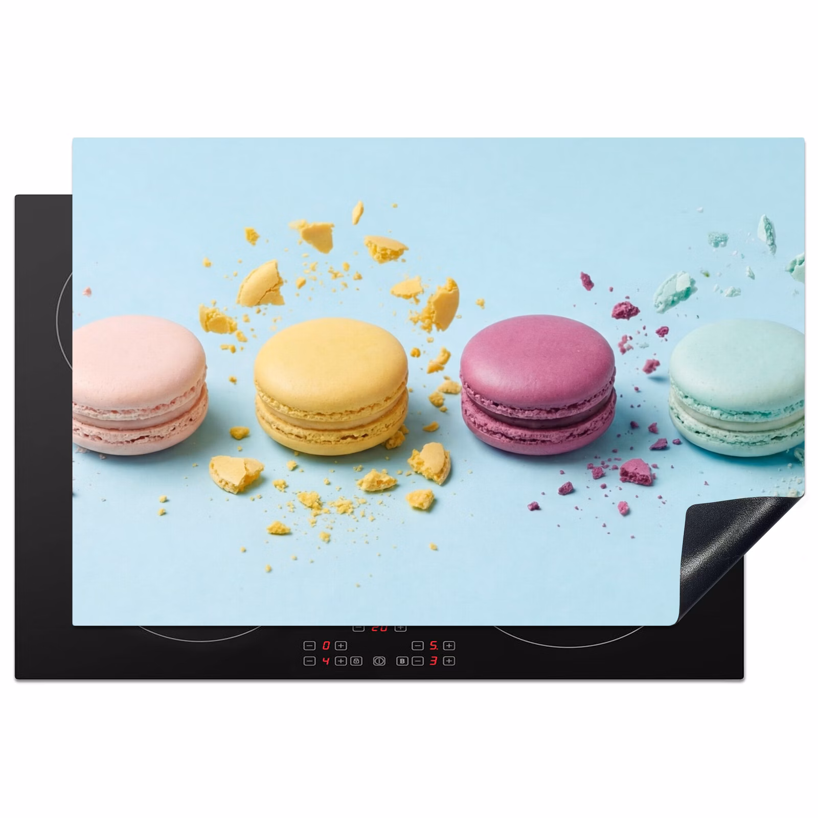 Inductie beschermer - Macarons - Kleurrijk - Pastel — 1