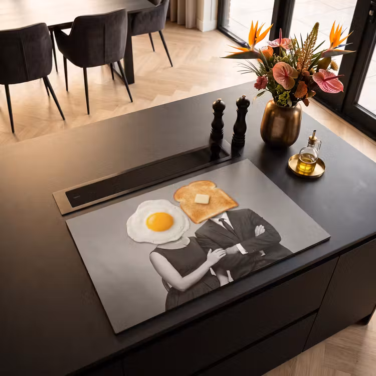 Inductie beschermer - Ontbijt - Koppel - Ei - Brood — 3