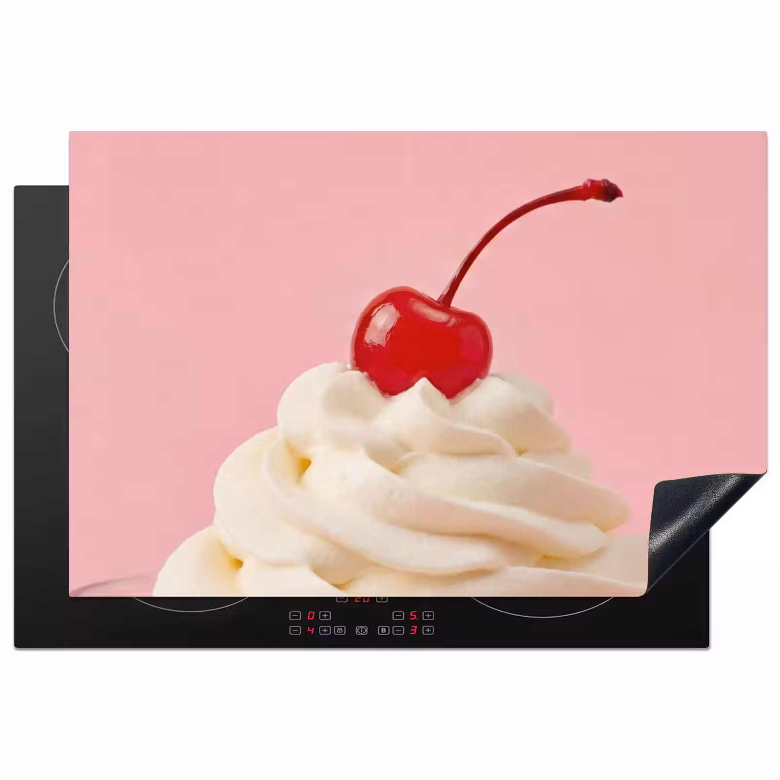 Inductie beschermer - Kers - Slagroom - Roze — 1