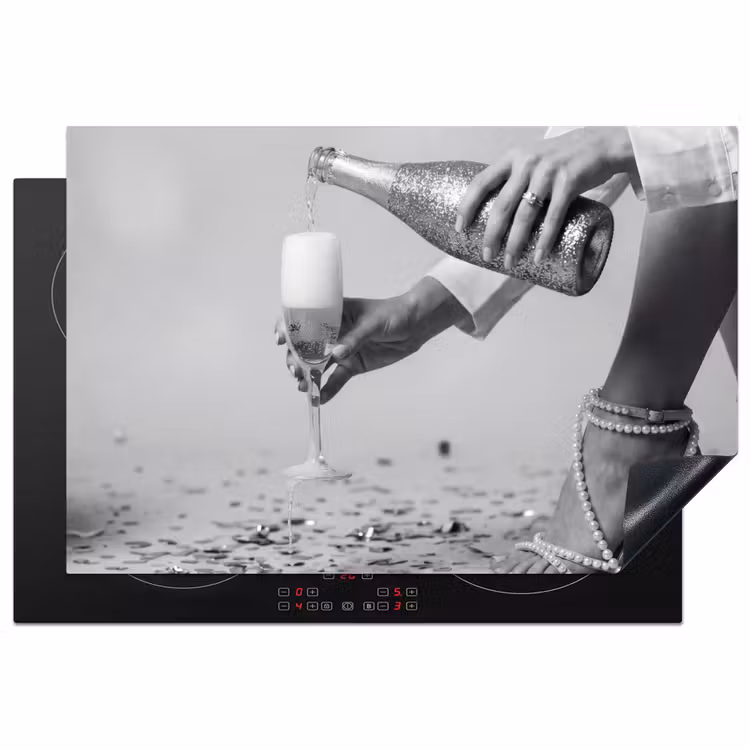 Inductie beschermer - Feestelijk - Champagne - Discobal — 2