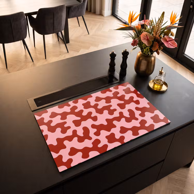 Inductie beschermer - Modern - Abstract - Rood — 3