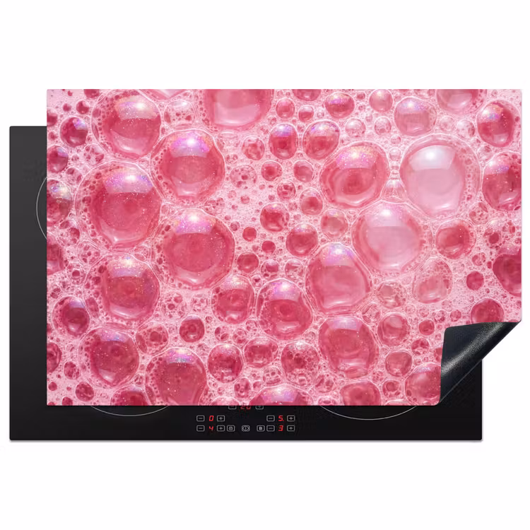 Inductie beschermer - Roze - Schuim - Bubbels — 2