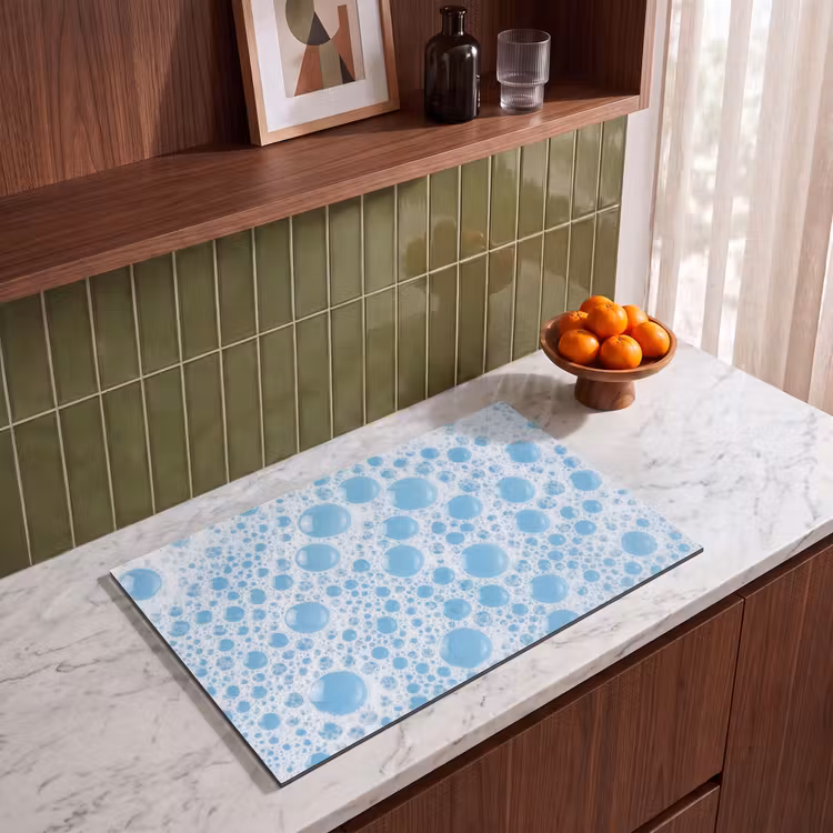 Inductie beschermer - Schuim - Bubbels - Blauw — 4