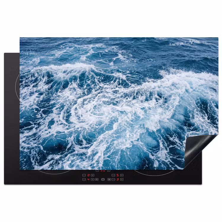 Inductie beschermer - Golven - Oceaan - Blauw — 2