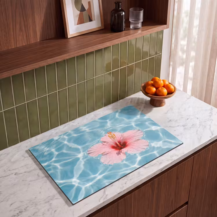 Inductie beschermer - Hibiscus - Water - Roze — 4