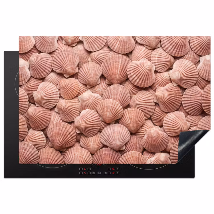 Inductie beschermer - Schelpen - Patroon - Roze — 2