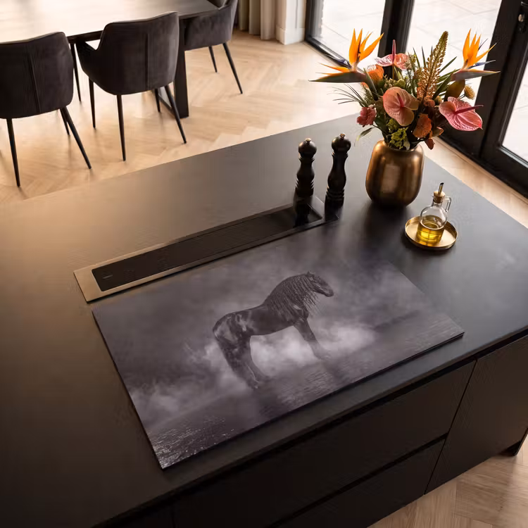 Inductie beschermer - Paard - Magisch - Zwart — 3